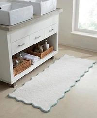Vcny Home Scallop Cotton Bath Rug