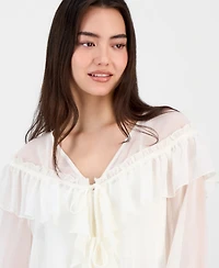 And Now This Women's Ruffled Chiffon Blouse, Macy's Exclusive