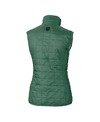 Cutter & Buck Women's Green Bay Packers Rainier PrimaLoft Eco Insulated Full-Zip Puffer Vest