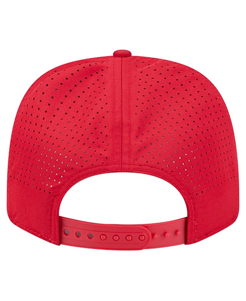 New Era Men's Scarlet Ohio State Buckeyes Script Performance Rope 9SEVENTY Adjustable Hat