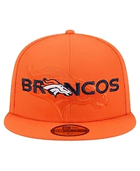 New Era Men's Orange Denver Broncos Overlap Wordmark 59FIFTY Fitted Hat