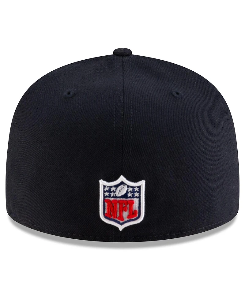 New Era Men's Midnight Blue Los Angeles Rams 2025 Rivalries Collection Sideline Rope 59FIFTY Fitted Hat