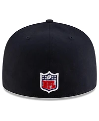 New Era Men's Midnight Blue Los Angeles Rams 2025 Rivalries Collection Sideline Rope 59FIFTY Fitted Hat