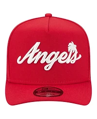 New Era Men's Red Los Angeles Angels Local Play A-Frame 9FIFTY Snapback Hat