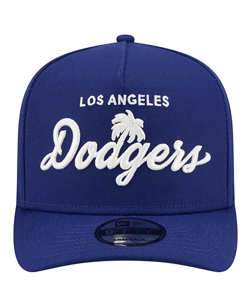 New Era Men's Royal Los Angeles Dodgers Local Play A-Frame 9FIFTY Snapback Hat