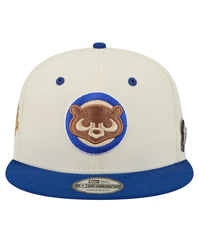 New Era Men's Cream Chicago Cubs Mascot Pin 9FIFTY Snapback Hat