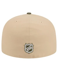 New Era Men's Tan/Olive St. Louis Blues Color Pack Two-Tone 59FIFTY A-Frame Fitted Hat