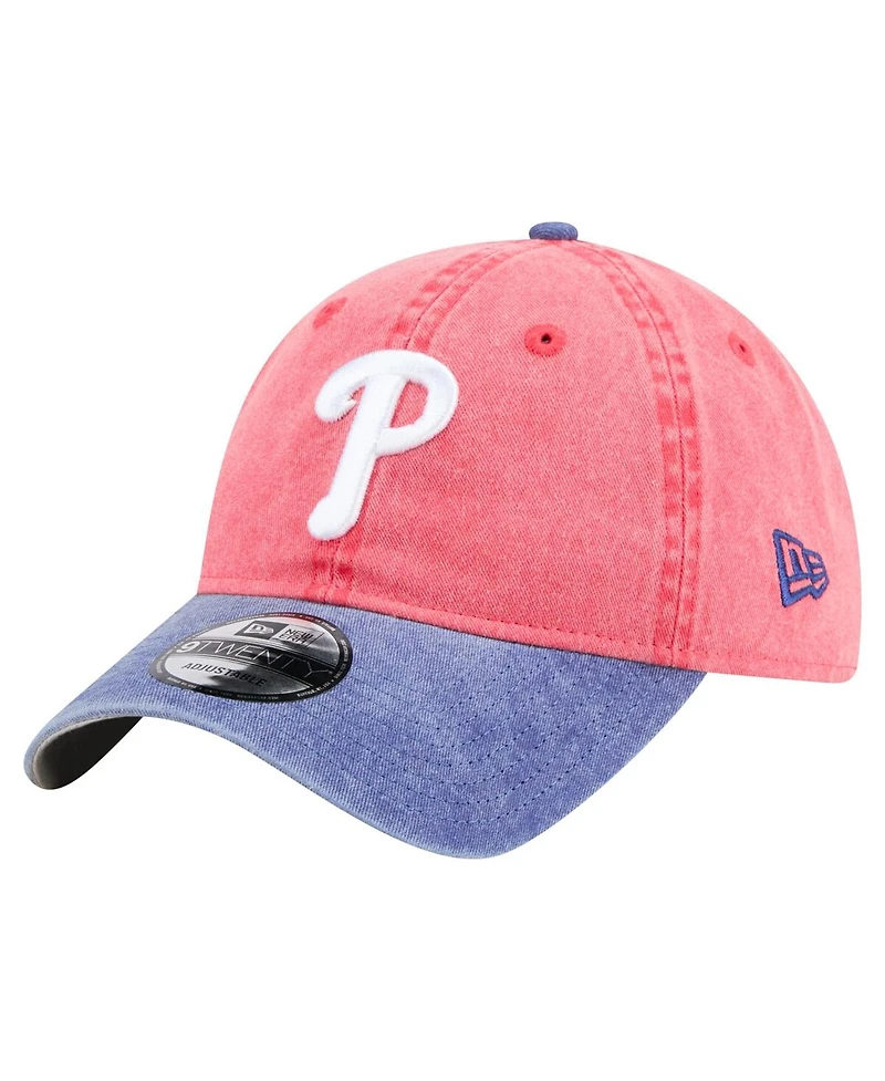 New Era Men's Red/Royal Philadelphia Phillies Select 9TWENTY Adjustable Hat