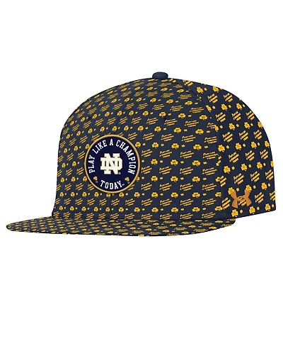 Under Armour Men's Navy Notre Dame Fighting Irish Gameday ArmourFuse Snapback Hat