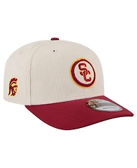 New Era Men's Cream/Cardinal Usc Trojans Loyal Corduroy 9SEVENTY Adjustable Hat