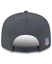 New Era Men's Charcoal New England Patriots 2025 Sideline Cold Weather Split Panel 9FIFTY Snapback Hat