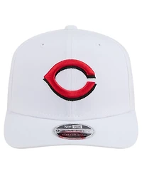New Era Men's White Cincinnati Reds Coolera 9SEVENTY Adjustable Hat