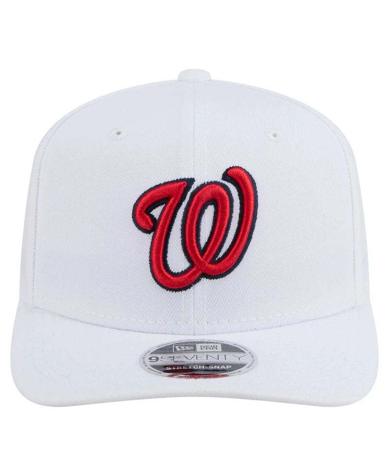 New Era Men's White Washington Nationals Coolera 9SEVENTY Adjustable Hat