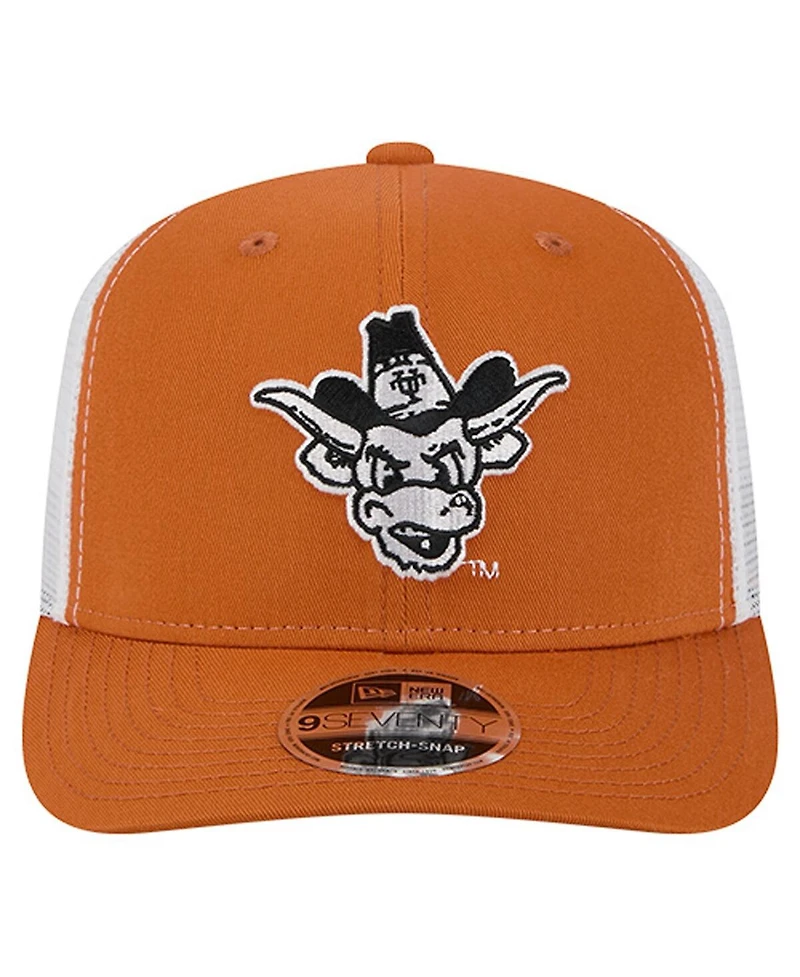 New Era Men's Texas Orange Texas Longhorns Team 9SEVENTY Coolera Trucker Adjustable Hat