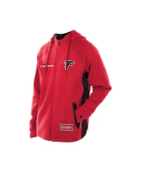 New Era Men's Red Atlanta Falcons Combine Authentic Raglan Scuba Full-Zip Hoodie