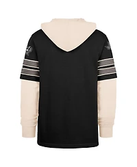 '47 Brand Men's Black San Antonio Spurs Split Zone Cornerback Duo Hoodie