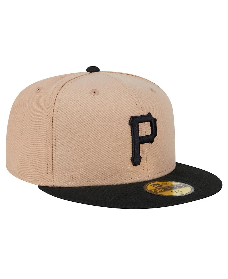 New Era Men's Khaki Pittsburgh Pirates 59FIFTY Fitted Hat