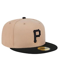 New Era Men's Khaki Pittsburgh Pirates 59FIFTY Fitted Hat