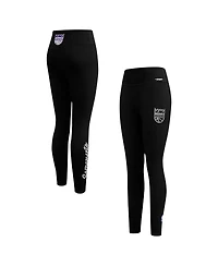 Pro Standard Women's Black Sacramento Kings Paint the City Tri-Blend Jersey Leggings