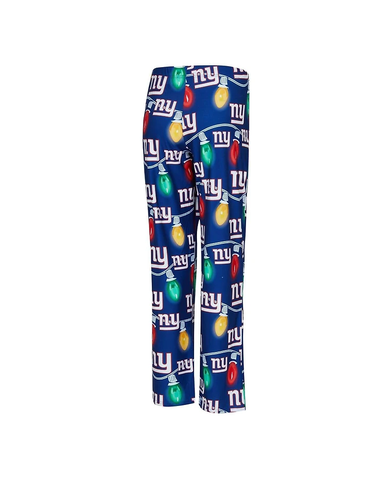 Concepts Sport Women's 2-Piece Royal New York Giants Garland Knit Raglan Long Sleeve Top and Pants Set