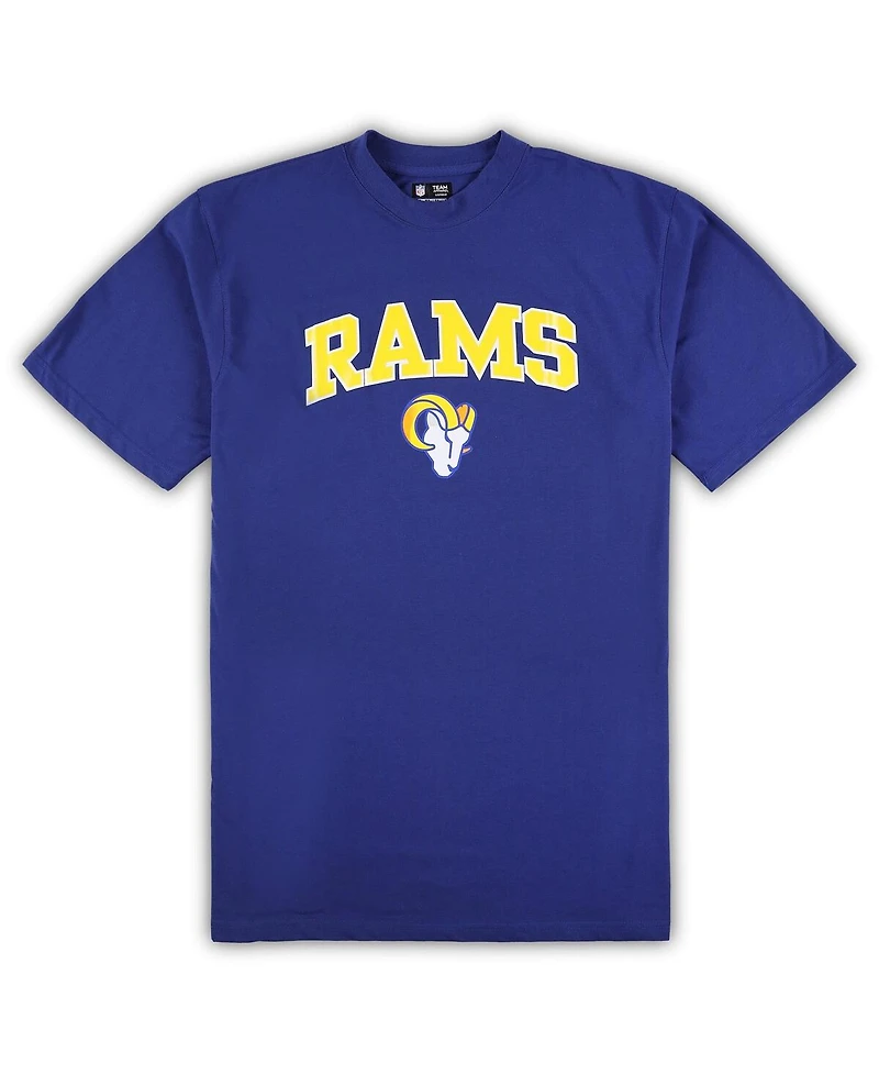 Concepts Sport Men's Royal/Heather Gray Los Angeles Rams Big Tall Top Pajama Pants Sleep Set