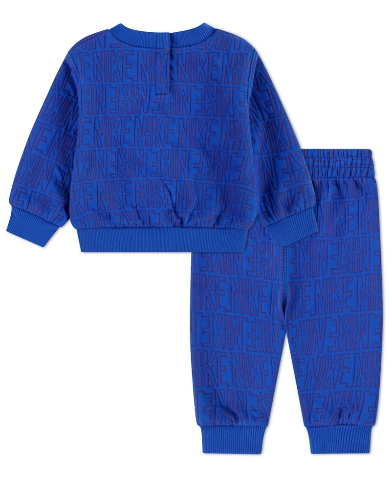 Nike Baby Boys Crewneck Sweatshirt and Pants, 2-Piece Set