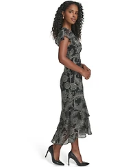 Tommy Hilfiger Petite Printed Midi Dress