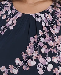 Calvin Klein Plus Printed Sleeveless Scoop Neck Top