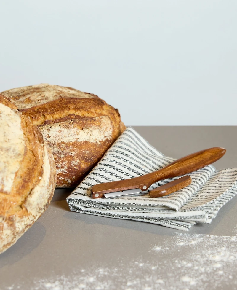 Nambe Breaking Bread Proofing Basket Lame Set