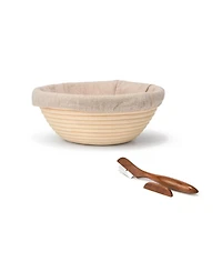 Nambe Breaking Bread Proofing Basket Lame Set