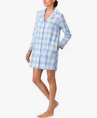 Aria Women's Long Sleeve Short Sleepshirt