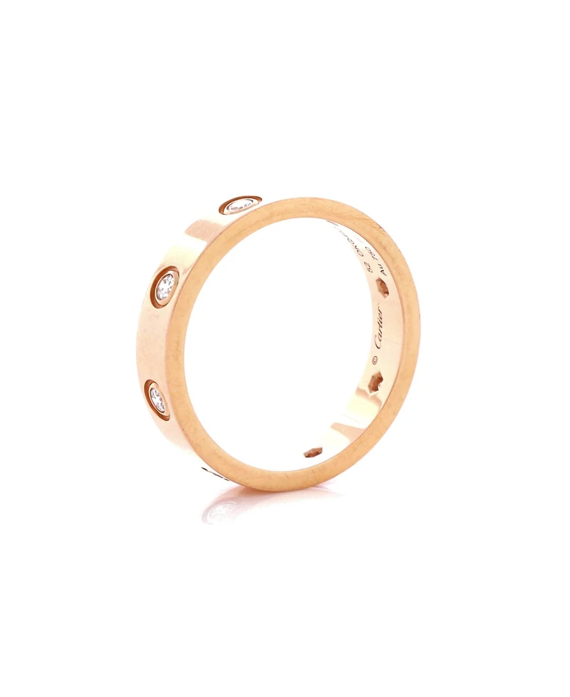 Pre-Owned Cartier Love Wedding Band 8 Diamonds Ring