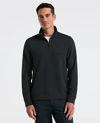 Perry Ellis Men's Neoprene Quarter Zip Long-Sleeve Sweater