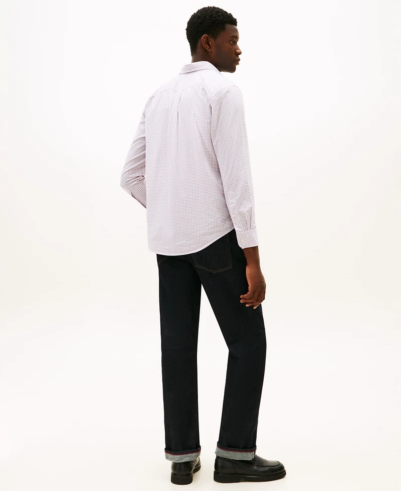 Tommy Hilfiger Men's Core Tattersall Poplin Shirt