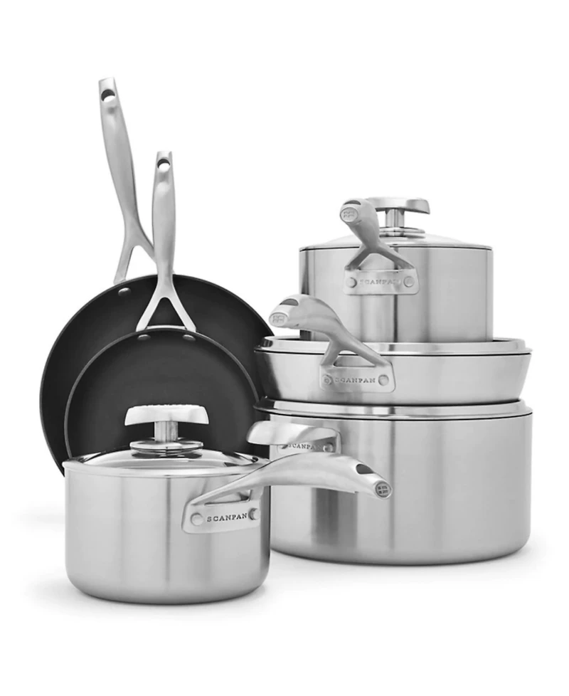 Scanpan Stainless Steel 10-Pc. Cookware Set