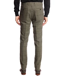 Paisley & Gray Men's Downing Slim-Fit Sage Windowpane Pants
