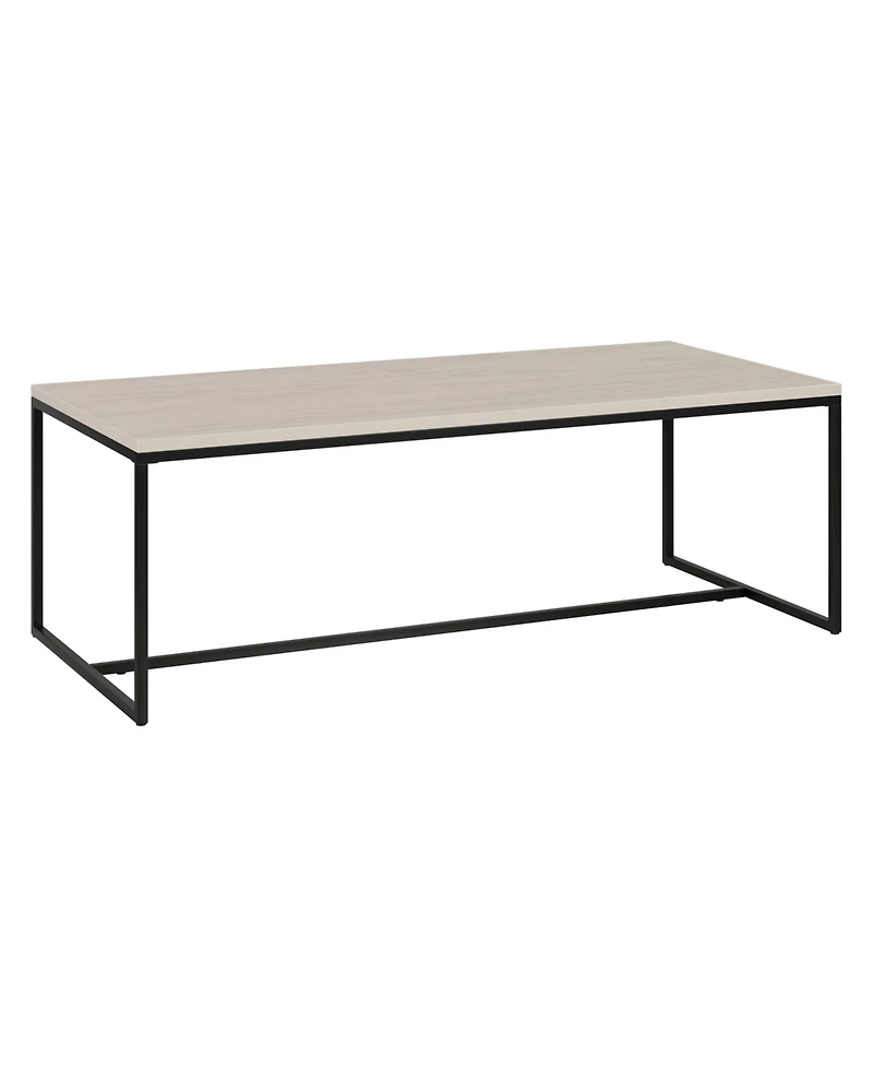 Hudson & Canal Boone 47" Wood Wide Rectangular Coffee Table