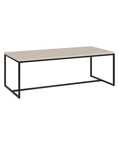 Hudson & Canal Boone 47" Wood Wide Rectangular Coffee Table