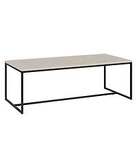 Hudson & Canal Boone 47" Wood Wide Rectangular Coffee Table