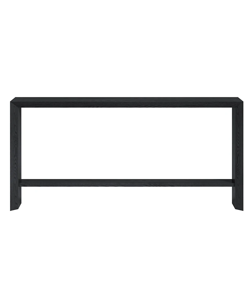Hudson & Canal Osman 64" Wood Wide Rectangular Console Table