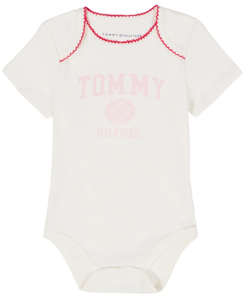 Tommy Hilfiger Baby Girls Jacket, Bodysuit and Pants, 3-Piece Set