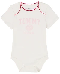 Tommy Hilfiger Baby Girls Jacket, Bodysuit and Pants, 3-Piece Set