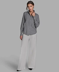 Bcbg Women's Button-Down Long-Sleeve Top