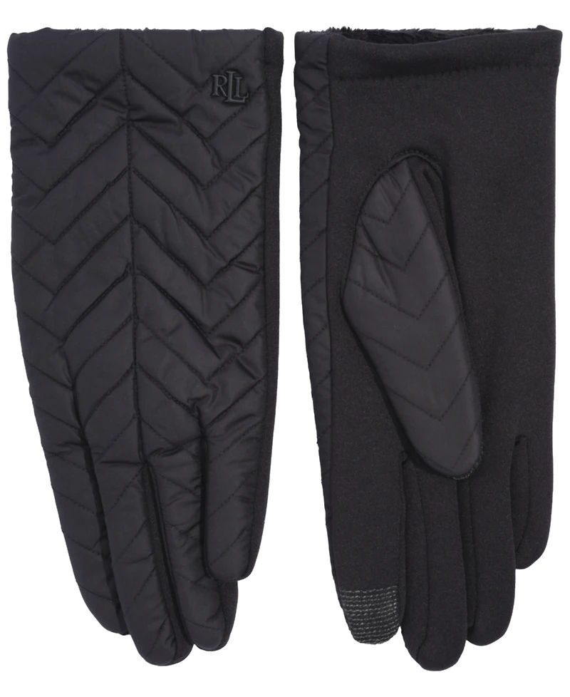 Lauren Ralph Chevron Quilted Glove