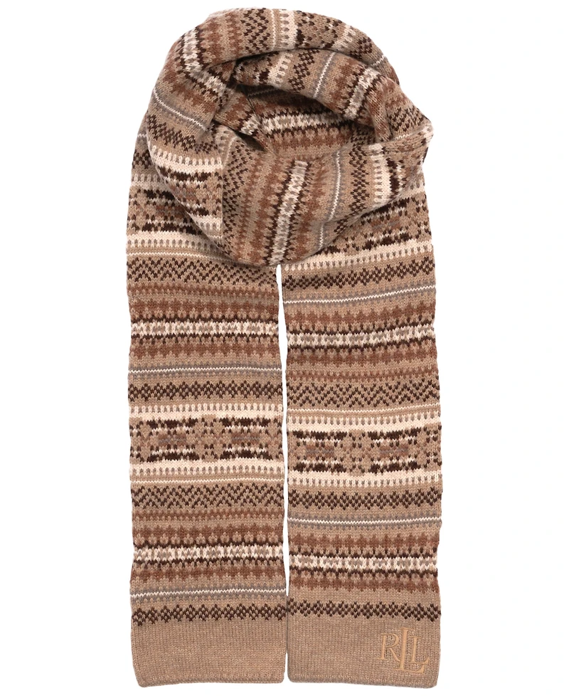 Lauren Ralph Lauren Tonal Fair Isle Scarf