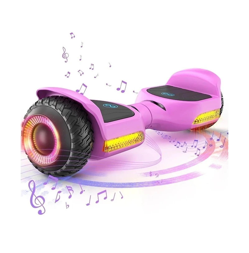 Hoverboard All Terrain Hoverboard with Led Lights & 500W Motor, Self Balancing Off Road Hoverboards with Bluetooth for Kids ages 6-12 and Adults