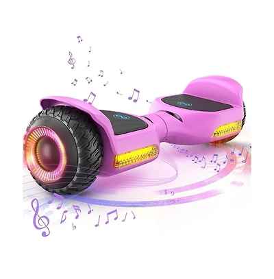Hoverboard All Terrain Hoverboard with Led Lights & 500W Motor, Self Balancing Off Road Hoverboards with Bluetooth for Kids ages 6-12 and Adults