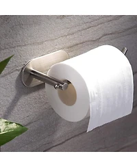 Adhesive Toilet Paper Holder - MST001 Self Adhesive Toilet Roll Holder for Bathroom Kitchen Stick on Wall Stainless Steel Brushed