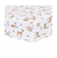 Living Textiles Cotton Jersey Fitted Sheet - Dusty Rose