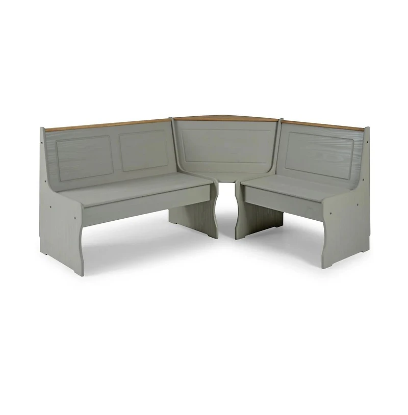 Os Home and Office Furniture Solid Pine Corner Dining Booth in Corona